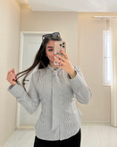 شومیز اسلیم یقه کراواتی
