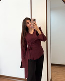 شومیز سیندرلا استین چاکدار